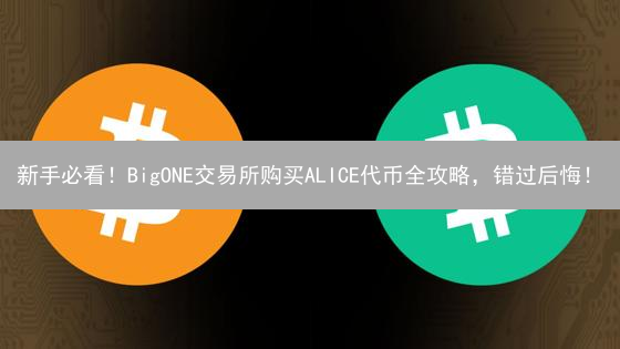新手必看！BigONE交易所购买ALICE代币全攻略，错过后悔！